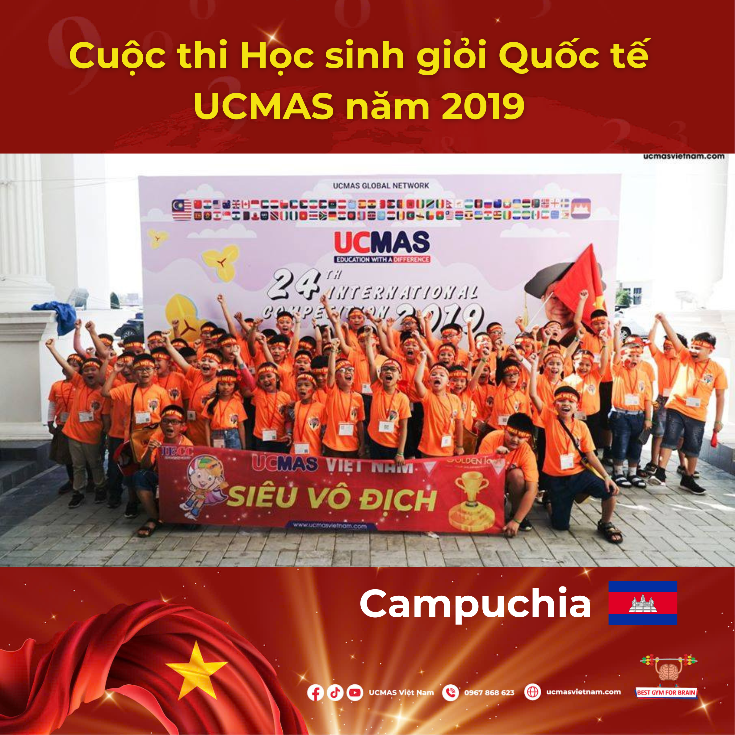 Cuộc thi Học sinh giỏi Quốc tế UCMAS năm 2019